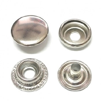 Cap Snap-silver-sz 20