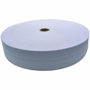 Finish Elastic-White-50 yds-1"