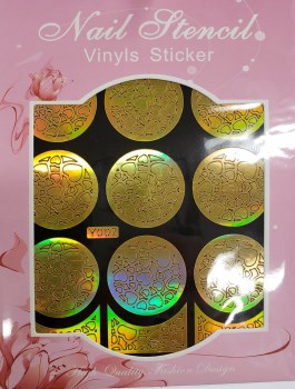 Nail Stencil Vinyls Sticker
