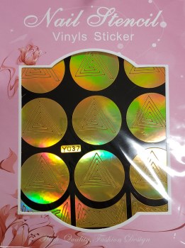 Nail Stencil Vinyls Sticker