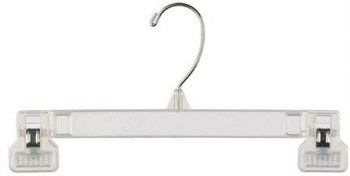 Pants Hanger (long clip)-Clear-12&quot; (6012R-CL)