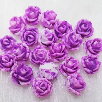 Plastic 3d Flower Charm#3/20da