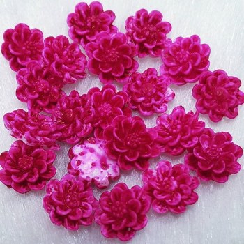 Plastic 3d Flowercharm#10/20da