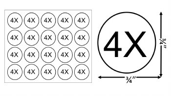 Sticker Size Label-Sz 4X 20pcs x 50sheets= 1,000pcs