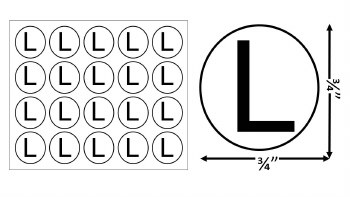 Sticker Size Label-Sz L 20pcs x 50sheets= 1,000pcs