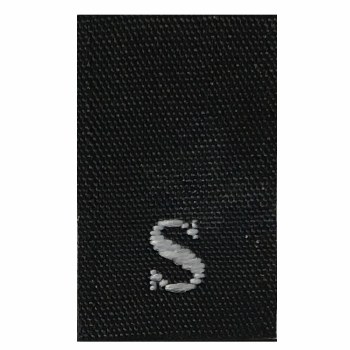 Woven Size Label-Sz S-Black tab (1,000pcs/box)