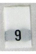 Woven Number Label-9-White tab (1,000pcs/box)