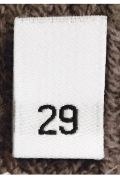 Woven Number Label-29-White tab (1,000pcs/box)