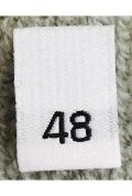 Woven Number Label-48-White tab (1,000pcs/box)