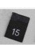 Woven Number Label-15-Black tab