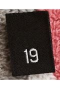 Woven Number Label-19-Black tab