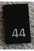 Woven Number Label-44-Black tab