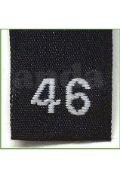 Woven Number Label-46-Black tab