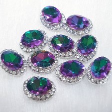 Austrian Oval Charm-10 Pcs/DA