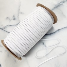 Knitted Elastic-White-288 yds-1/4"