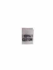 Woven Label-100% Cotton-white