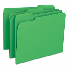 File Folder  (1/3 cut)-Letter size-Green