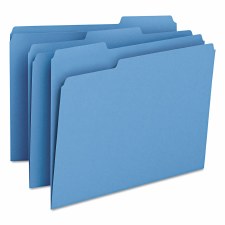 File Folder  (1/3 cut)-Letter size-Light Blue