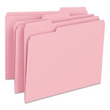 File Folder  (1/3 cut)-Letter size-Pink