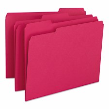 File Folder  (1/3 cut)-Letter size-Red