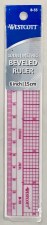 Transparent Ruler-C-Thru-Two scales-10 ths Graph-1''x6''