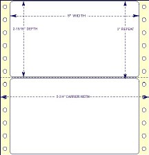 EDP Label-5 x 2 15/16 (D-5-215-1) No. Wide 1-5M