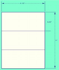 Laser Label-8.5 x 3 2/3 (DL85-366-100)-3 labels/sheet