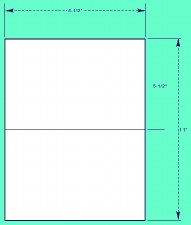 Laser Label-8.5 x 5.5 (DL85-55-100)-2 labels/sheet