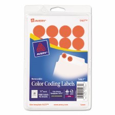 Avery Dot Label-Red Glow-3/4"