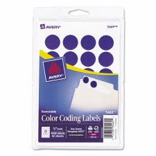 Avery Dot Label-Dark Blue-3/4"