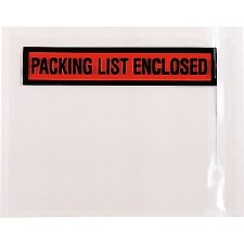 Packing List Enclosed Envelopes-clear