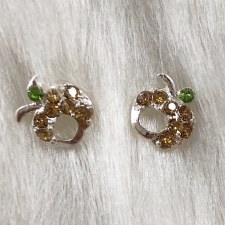 Metal Charm-2pc-apple Gold