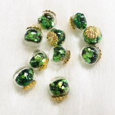 Microbead Crystal Ball 3pcs 04-Green