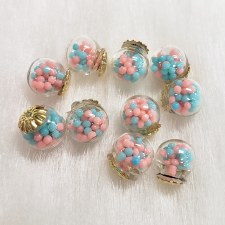 Microbead Crystal Ball 3pcs 10-Pastel