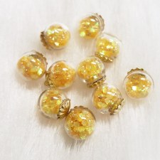 Microbead Crystal Ball 3pcs 08-Yellow