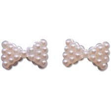 Metal Charm-10pc-bowtie 1 Wht