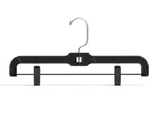 Pants Hanger (RCY w/black clip)-Black-14'' (5131B-R)