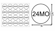 Sticker Size Label-Sz 24MO 20pcs x 50sheets= 1,000pcs