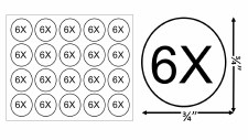 Sticker Size Label-Sz 6X 20pcs x 50sheets= 1,000pcs