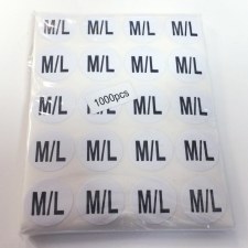 Sticker Size Label-Sz M/L 20pcs x 50sheets= 1,000pcs