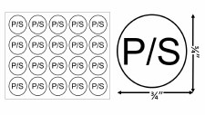 Sticker Size Label-Sz P/S 20pcs x 50sheets= 1,000pcs