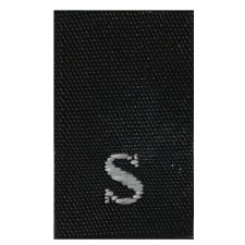 Woven Size Label-Sz S-Black tab (1,000pcs/box)