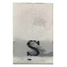 Woven Size Label-Sz S-White tab (1,000pcs/box)