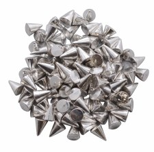 Spiky Metal Studs-silver/100pc