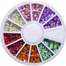 Metal Studs In Wheel-mix Color