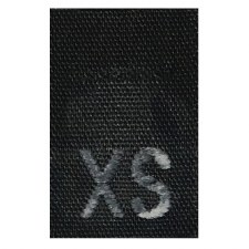 Woven Size Label-Sz XS-Black tab (1,000pcs/box)