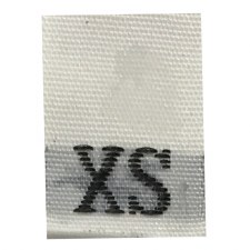 Woven Size Label-Sz XS-White tab (1,000pcs/box)