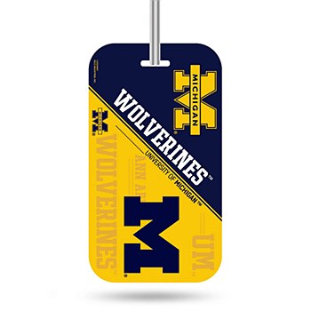 Michigan Wolverines Luggage Tag Crystal View