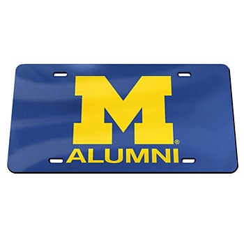 University of Michigan Acrylic Classic License Plate - The Split Mitt