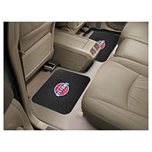 Detroit Pistons Car Mat - Vinyl Car Mat 2 pack 14'' x 17''